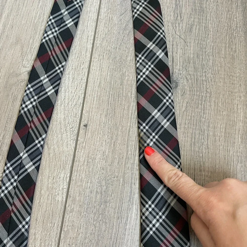 Ben Sherman plaid silk tie